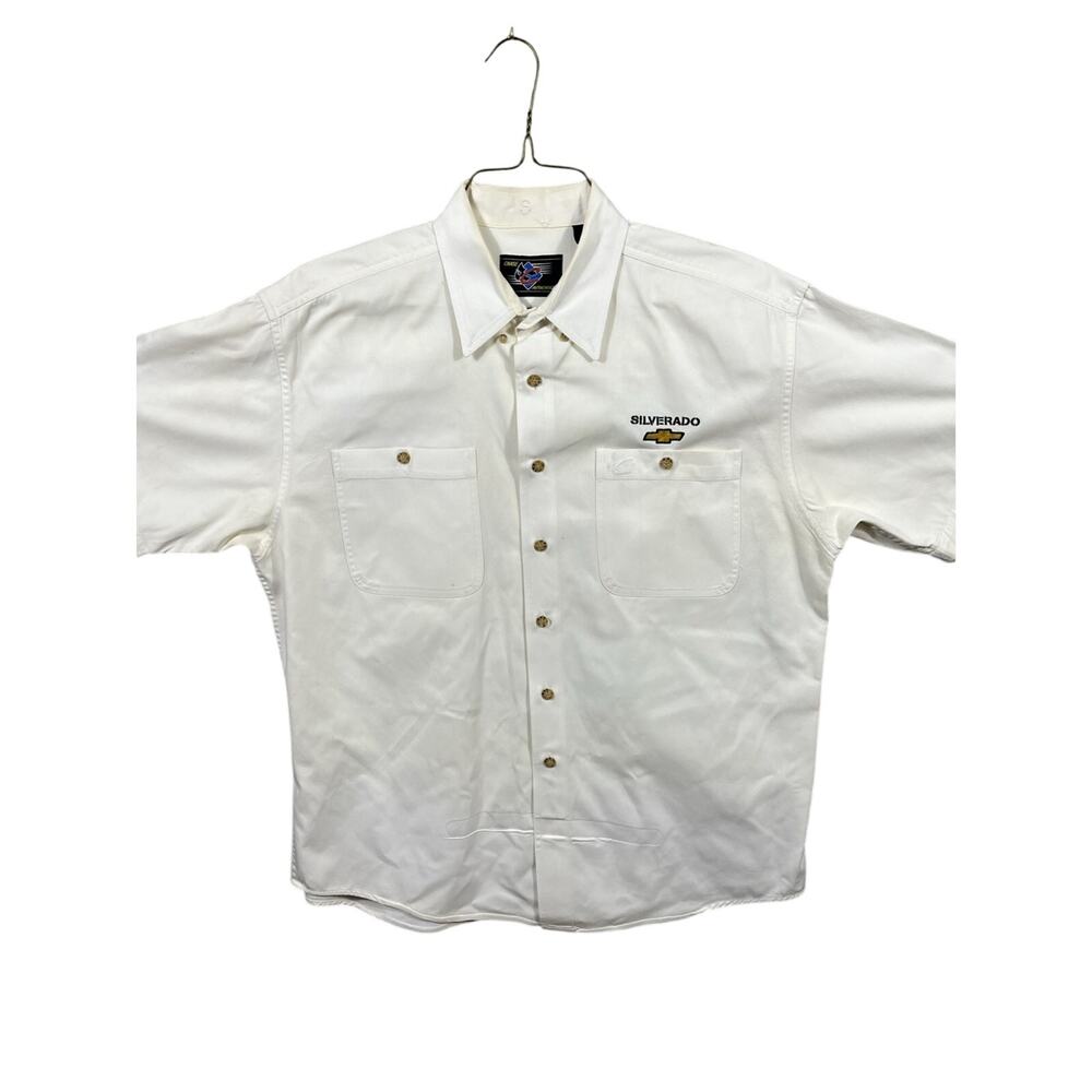 Chevy Silverado 1990’s Men's‎ Size Large /White /Crew Shirt /Chase Authentic